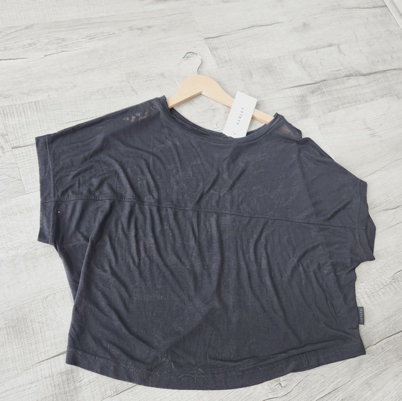VARLEY ALMO TEE - BLACK SHEER Size Small Nwt - Picture 4 of 8